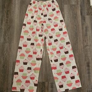 Carter's Cupcake Print Pajama Bottoms - Pink, Green, Brown